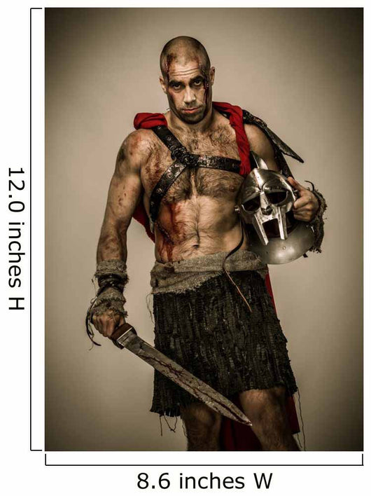 Wounded Gladiator with Sword Wall Decal