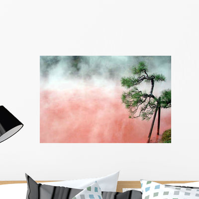 Red Hot Spring Japan Wall Decal shown on a wall