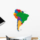 South America Map Wall Decal