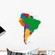 South America Map Wall Decal