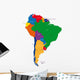 South America Map Wall Decal