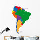 South America Map Wall Decal