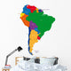 South America Map Wall Decal
