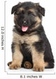 German Shepherd Puppy White Wall Decal