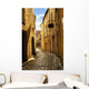 Narrow Medieval Street Town Wall Decal
