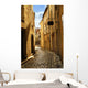 Narrow Medieval Street Town Wall Decal