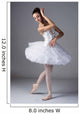 Female Ballet Dancer Wall Decal Design 3