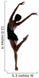 Female Ballet Dancer Wall Decal Design 1