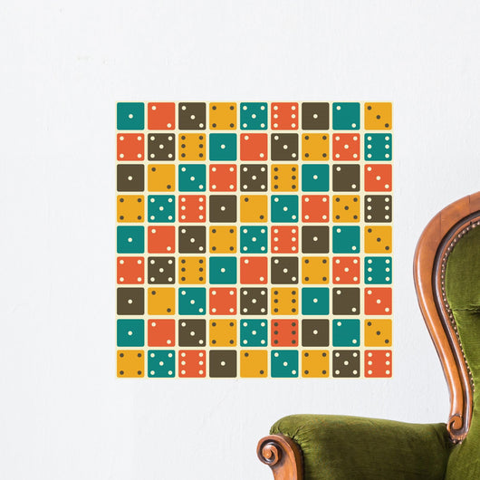 Domino Seamless Pattern Wall Decal