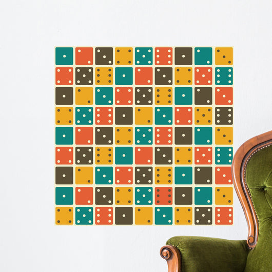 Domino Seamless Pattern Wall Decal