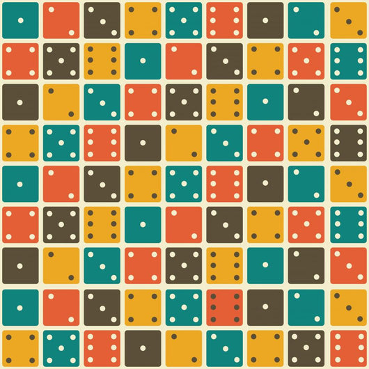 Domino Seamless Pattern Wall Decal