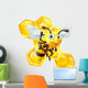 Cute Cartoon Bee and Wall Decal