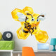 Cute Cartoon Bee and Wall Decal