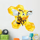 Cute Cartoon Bee and Wall Decal