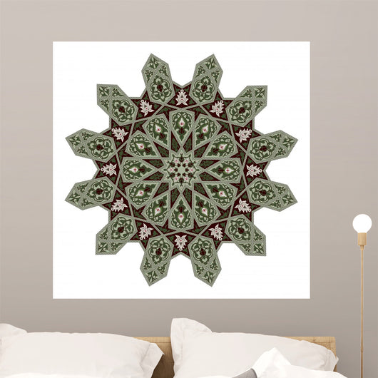 Middle Eastern Floral Pattern Wall Decal