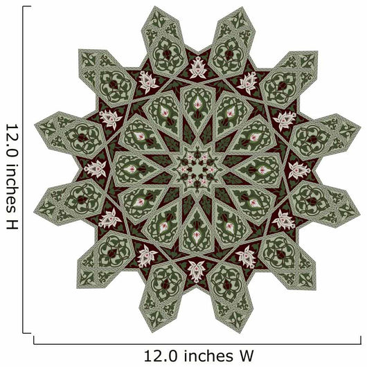 Middle Eastern Floral Pattern Wall Decal