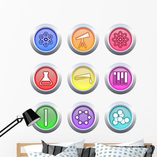 Science Buttons Wall Decal