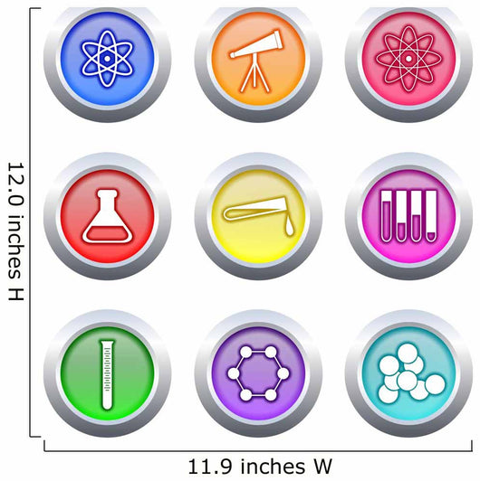 Science Buttons Wall Decal