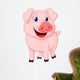 Cute Pig Cartoon Wall Decal Design 1
