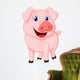 Cute Pig Cartoon Wall Decal Design 1