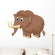 Cute Mammoth Cartoon Wall Decal