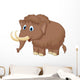 Cute Mammoth Cartoon Wall Decal
