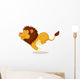 Lion Cartoon Running Wall Decal