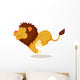 Lion Cartoon Running Wall Decal