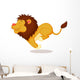 Lion Cartoon Running Wall Decal