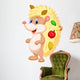 Cute Hedgehog Cartoon Wall Decal