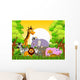 Cute Animal Wildlife with Wall Decal