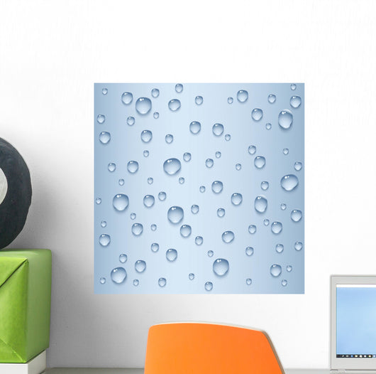 Water Drops Seamless Texture Wall Decal