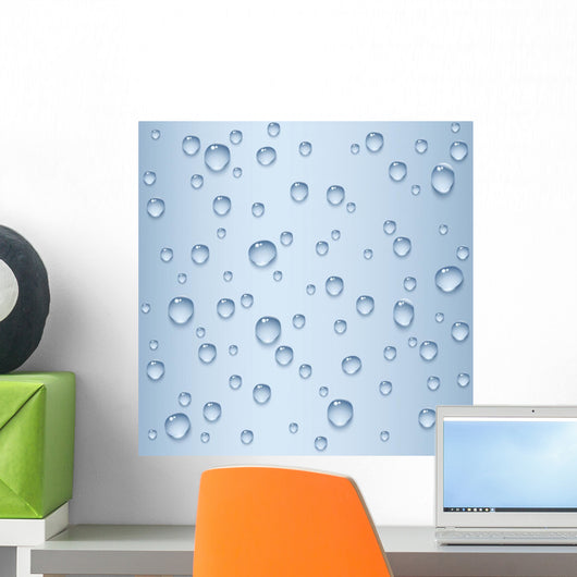 Water Drops Seamless Texture Wall Decal