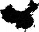 Black China Map Wall Decal