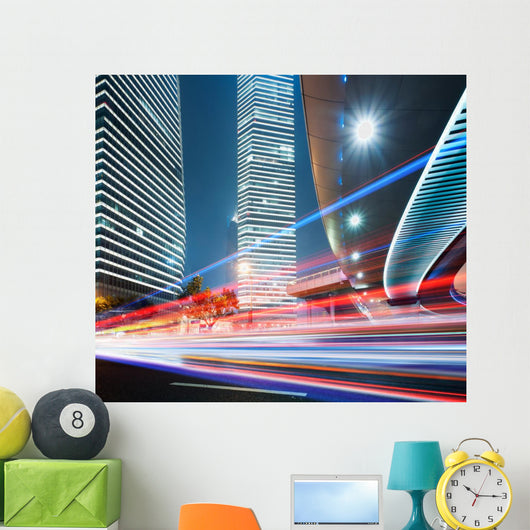 Light Trails Wall Decal