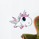 Cute Unicorn Pegasus Vector Wall Decal Design 1
