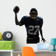 Quarterback American Throwing Football Wall Decal