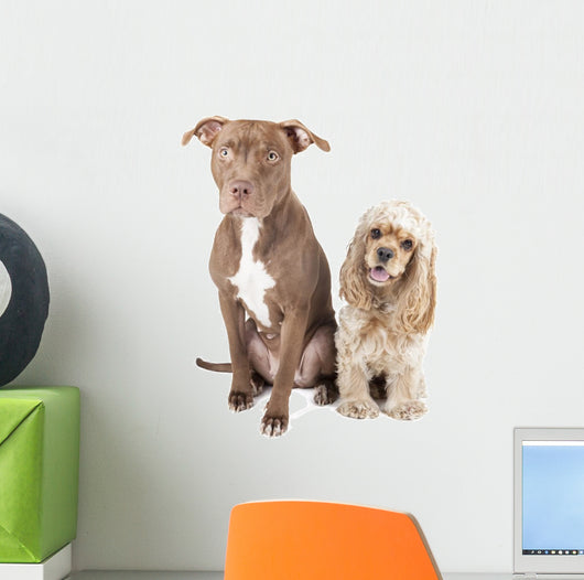 Pit Bull and English Wall Decal