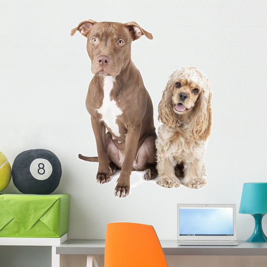 Pit Bull and English Wall Decal