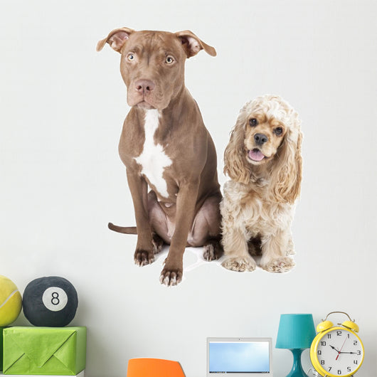 Pit Bull and English Wall Decal