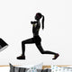 Woman Exercising Fitness Workout Wall Decal