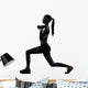 Woman Exercising Fitness Workout Wall Decal
