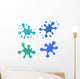 Vector Inkblot Water Colors Wall Stickers Wall Decal