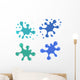 Vector Inkblot Water Colors Wall Stickers Wall Decal