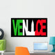Venice Text with Campanile Wall Decal