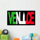 Venice Text with Campanile Wall Decal