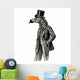 Zebra Man Wall Decal