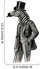 Zebra Man Wall Decal