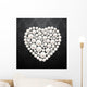 Pearl Heart Vector Illustration Wall Decal