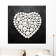 Pearl Heart Vector Illustration Wall Decal